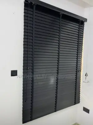 Black Wooden Blinds