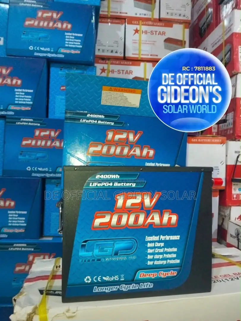 12volts LPG 200ah Lithium Battery