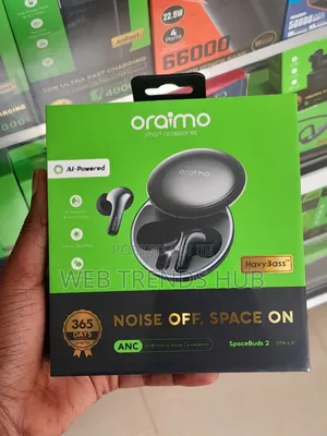 Oraimo SpaceBuds 2 (OTW-631) – 52dB Hybrid Noise Cancellation (ANC)