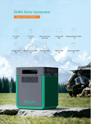 Meco 2kWh (1200W) Portable Solar Generator