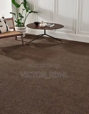 BROWN Wall to Wall Floor Rug