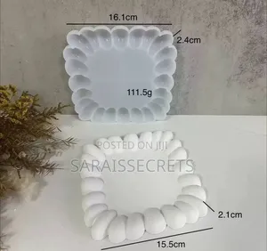 Bubble Edge Coaster Silicone Mold