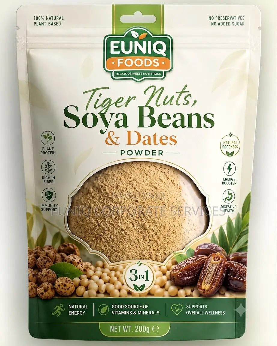 Tiger Nuts, Soya Beans and Dates Powder