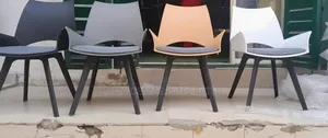 Modern Upholstered Dining Chair – Stylish Plastic Shell