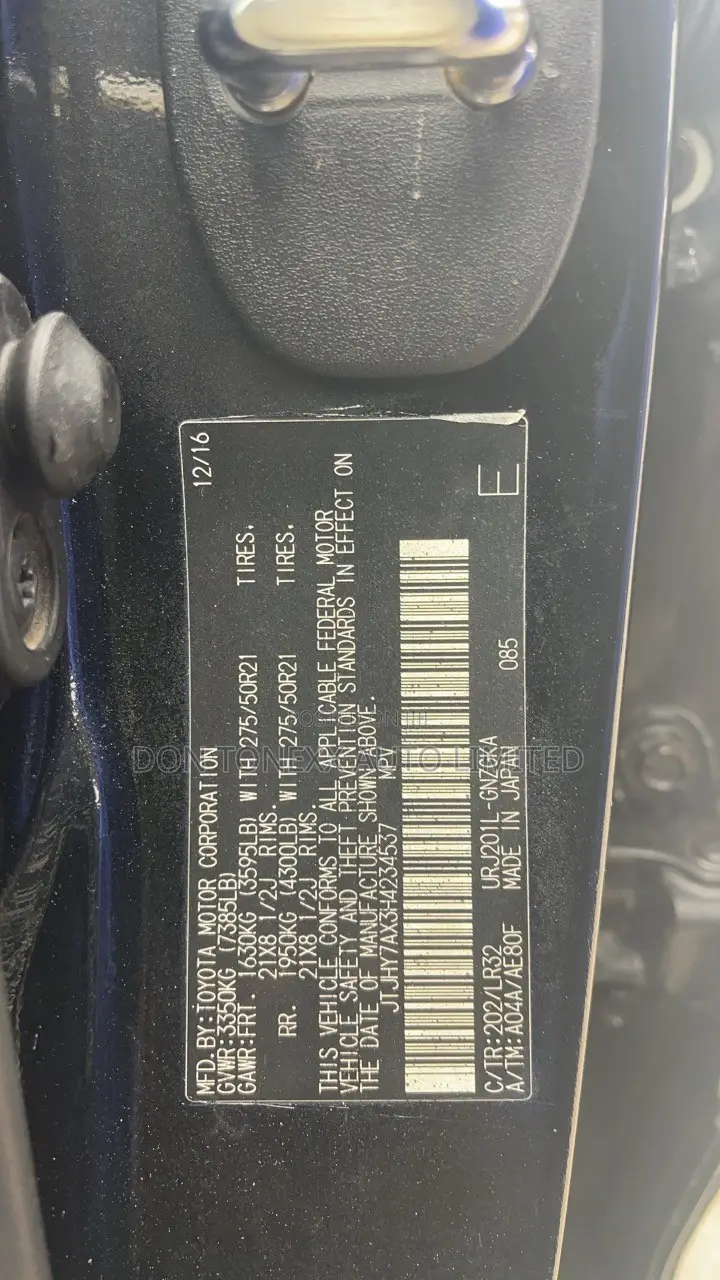 Lexus LX 570 AWD 2017 Black