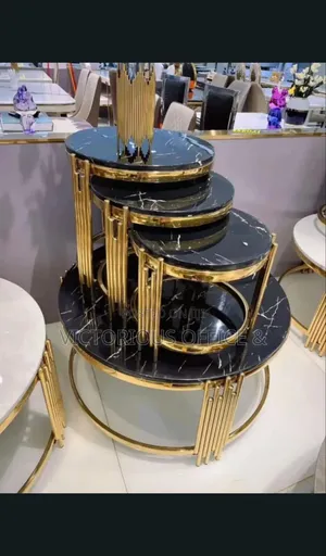 4-in-1 Executive Marble Nesting Coffee Table Set