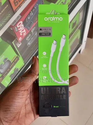 Oraimo Braid Type-C to Type-C Cable 1M (OCD-152CC) – 60W Fast Charging