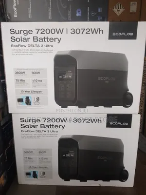 Ecoflow Delta 3 Ultra Surge 72000w/3072wh With 5 Years Warranty