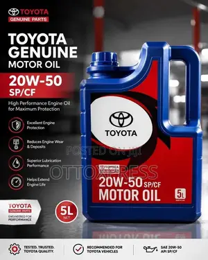 Toyota Genuine Motor Oil (5L) 20w-50