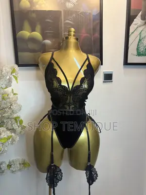 Women’s Lace Bodysuit With Stockings