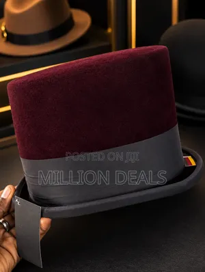 High Bowler Men's Luxury Hat Black
