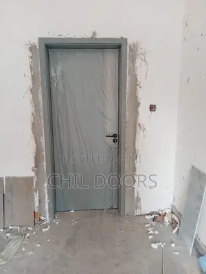 Classy Gray Wooden Door