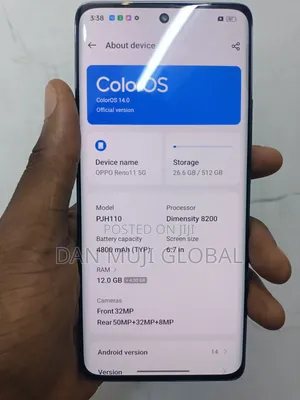 Oppo Reno 11 Pro 5G 512 GB Silver