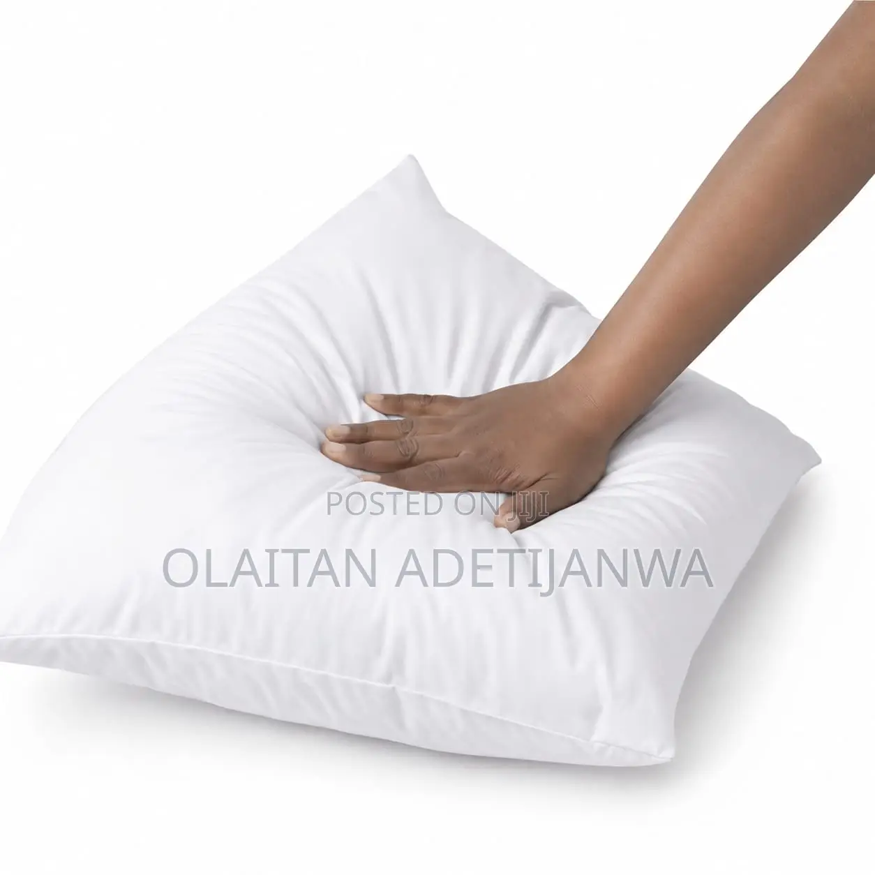 White Goose Feather and Down Sleeping Pillow for Neck Eas