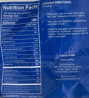 Jasmine Rice 5kg