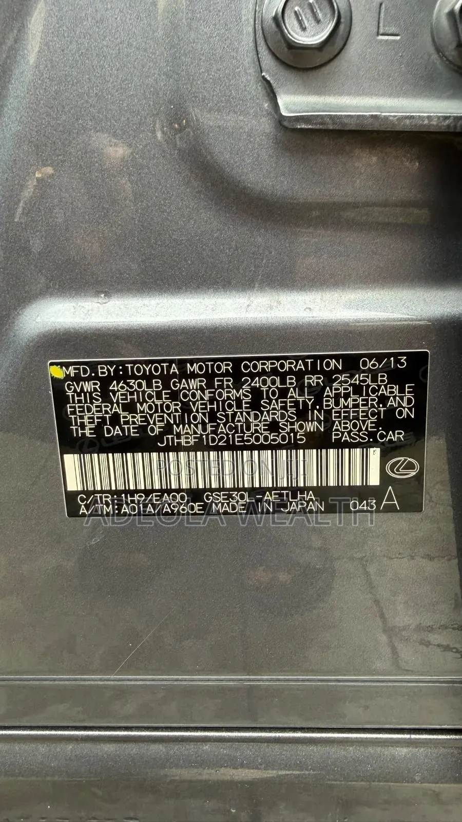 Lexus IS 2014 Gray