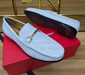 White Ferragamo Shoe 40-46 Available