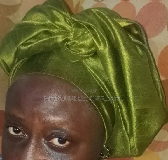 Green Satin/Silk Wrap