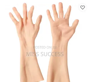 One Realistic Silicone Male Face Mask and Handgloves