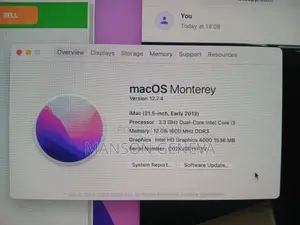 Desktop Computer Apple iMac 12GB Intel Core i3 HDD 1T