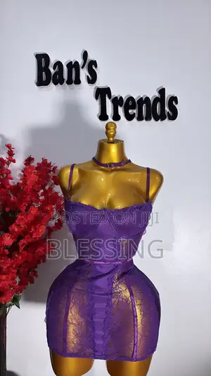Purple Choker Nightie