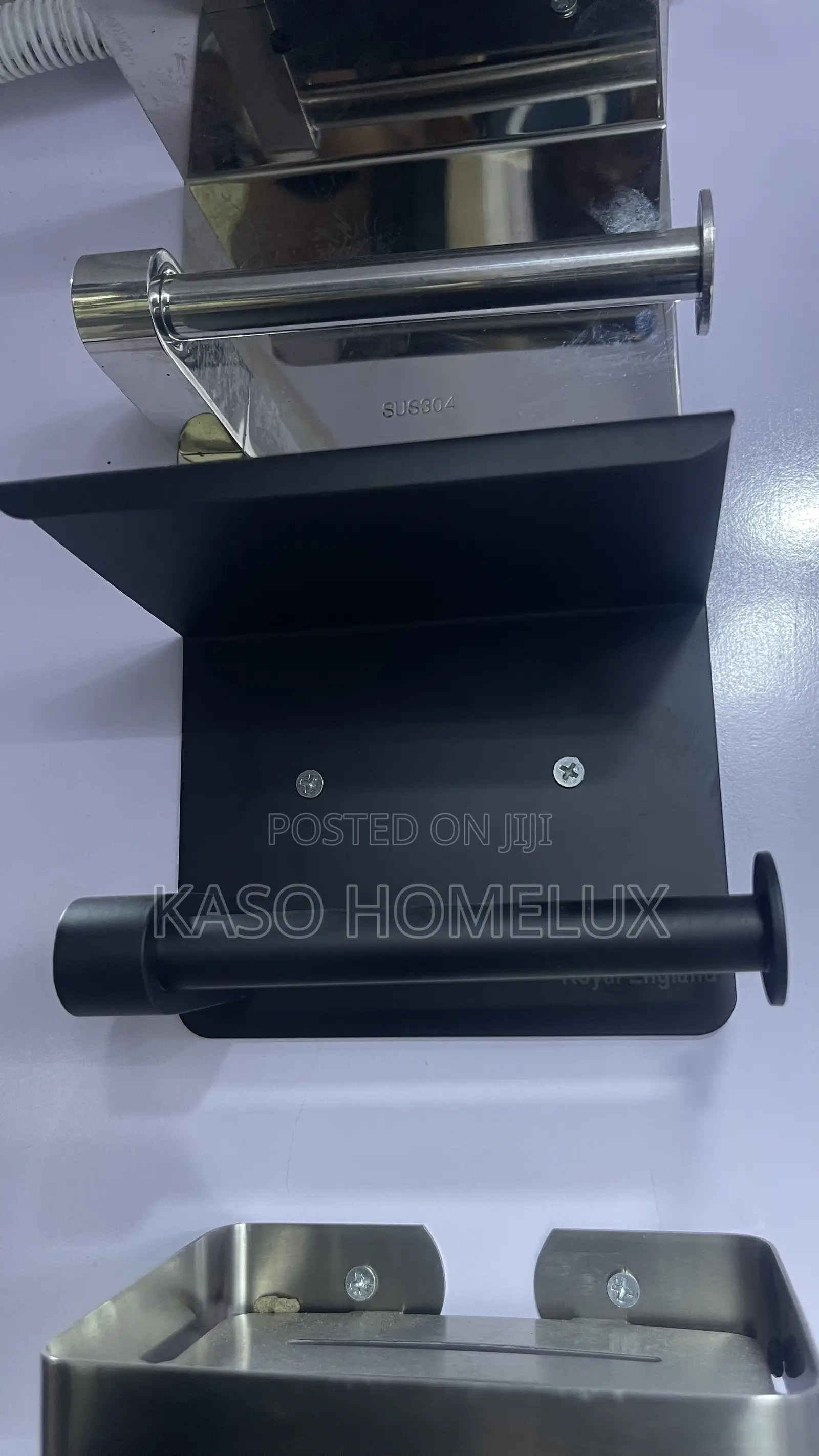 Matte Black Tissue Holder