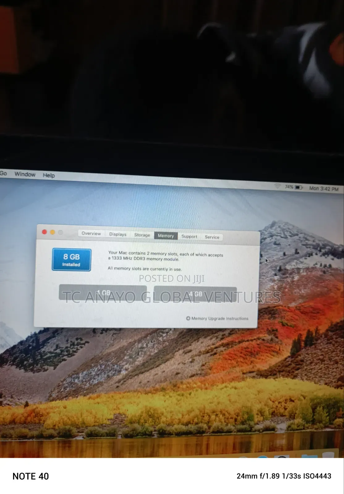 Laptop Apple MacBook Pro 2012 8GB Intel Core i5 HDD 500GB