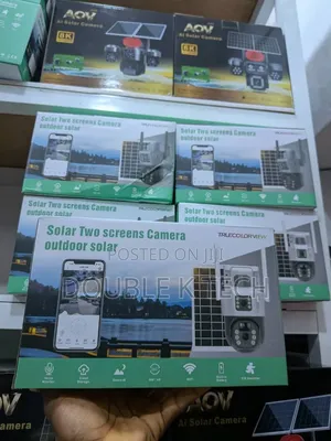 Solar Double Lens CCTV Camera