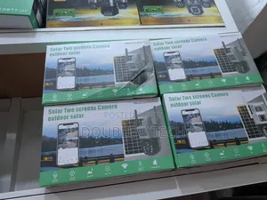 Solar Double Lens CCTV Camera