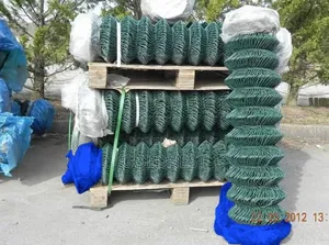 PVC-coated Green Chain-Link Fence