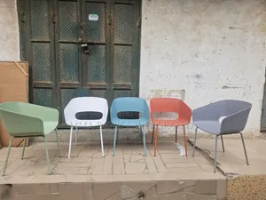 Modern Ribbed Dining Chair With Cut-Out Back – Stylish Durable