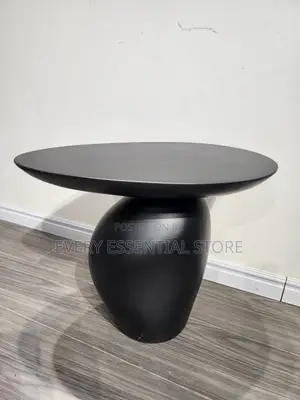Sturdy Home Side Table/Stool With Smooth Pebble Design