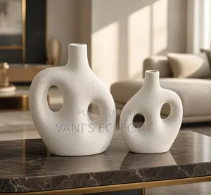 Luxury Nordic Speckled Ceramic Vase Sets