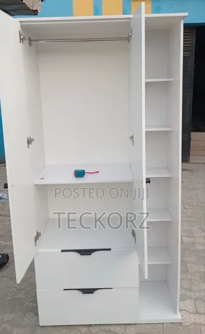 OFF-WHITE 3ft by 6ft HDF Wardrobe