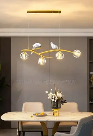 Luxury LED Dining Glassy Chandelier
