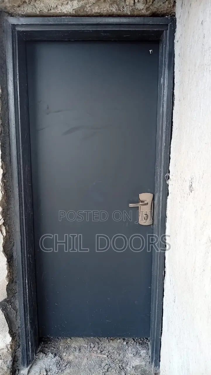 Dark Gray Israeli Security Door