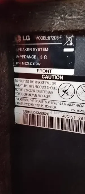 LG Sound System Speaker