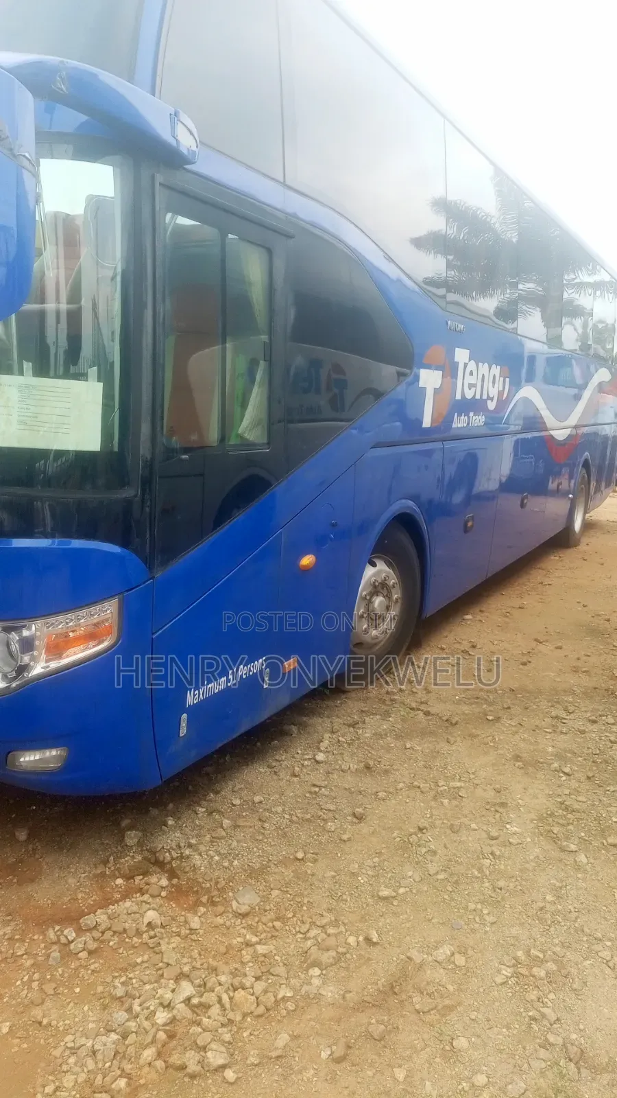 Yutong E12 2014 Blue