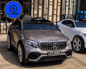 Grey Mercedes-Benz GLE With TV Screen for Kids Age 1-6