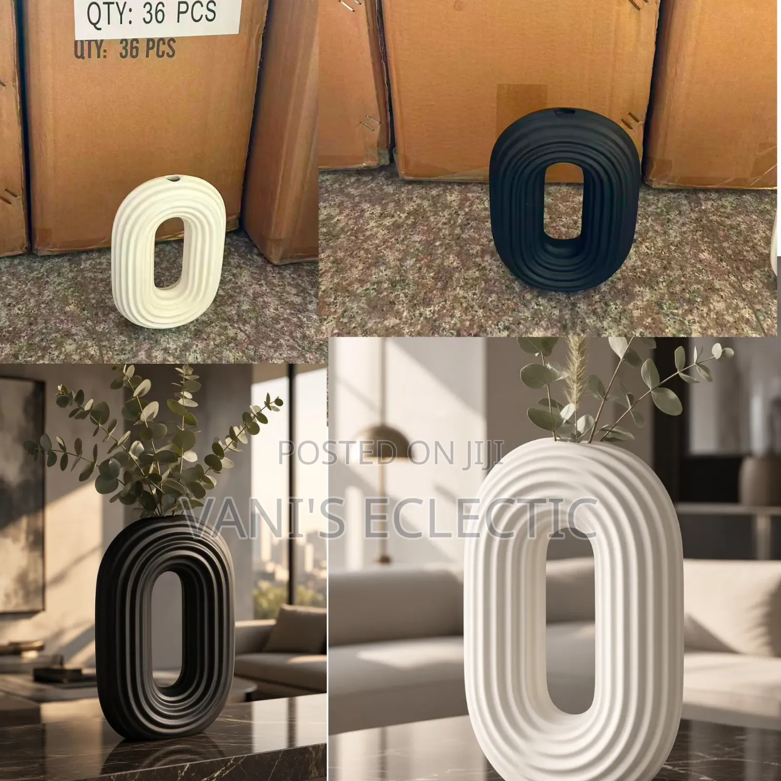 Aesthetic Matte Ceramic Vases Decor