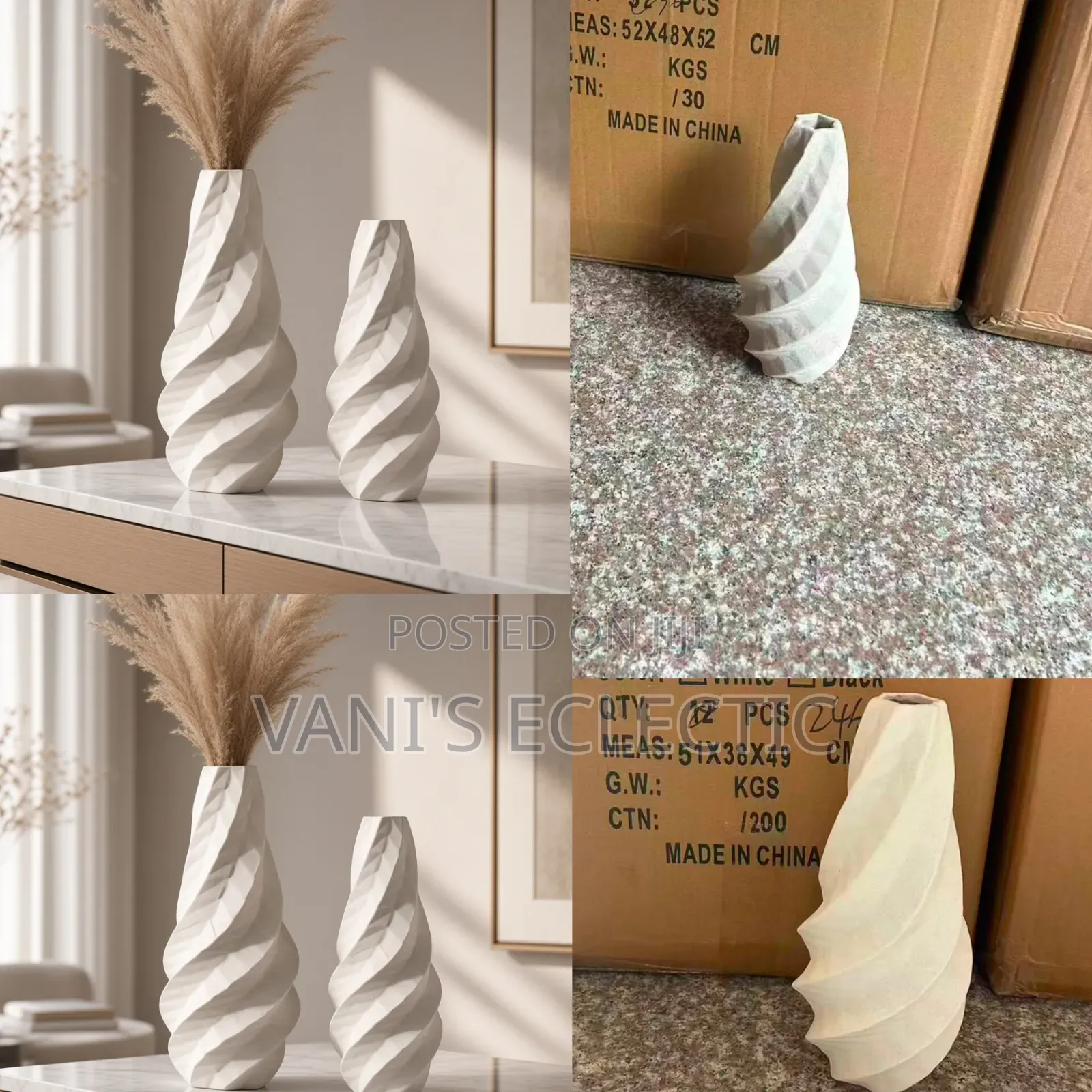 Aesthetic Matte Ceramic Vases Decor