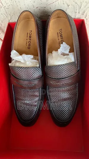 Fairly Used Brown Leather Tom Ford Loafers