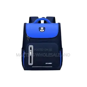SM Baby Kids' School Backpack Features a Vibrant Blue Colorblock Flap