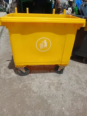 660 Litres Yellow Mobile Waste Bin/Imported Mobile Waste Bin