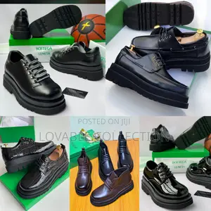 Bottega Veneta Mid Combat Lug Derby Shoes for Men