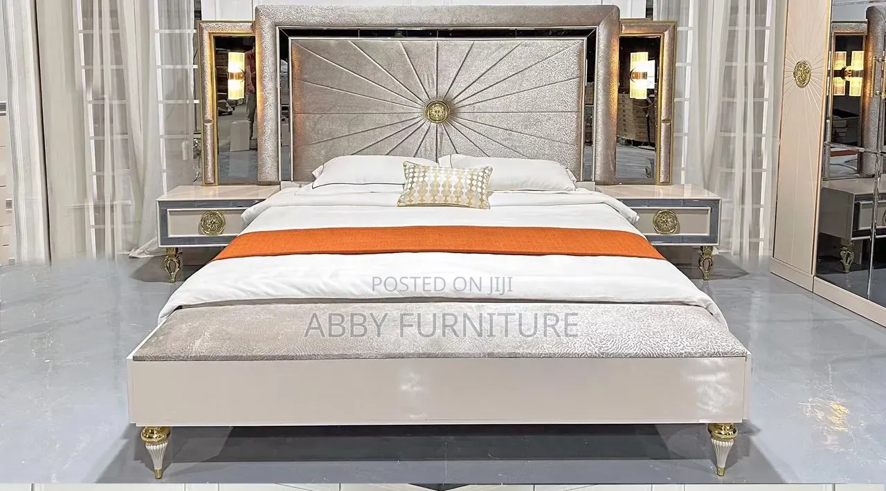 Luxury Bed Frame and Mirror Stand