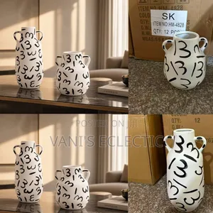 Premium Ceramic Tabletop Vases - Contemporary Decor