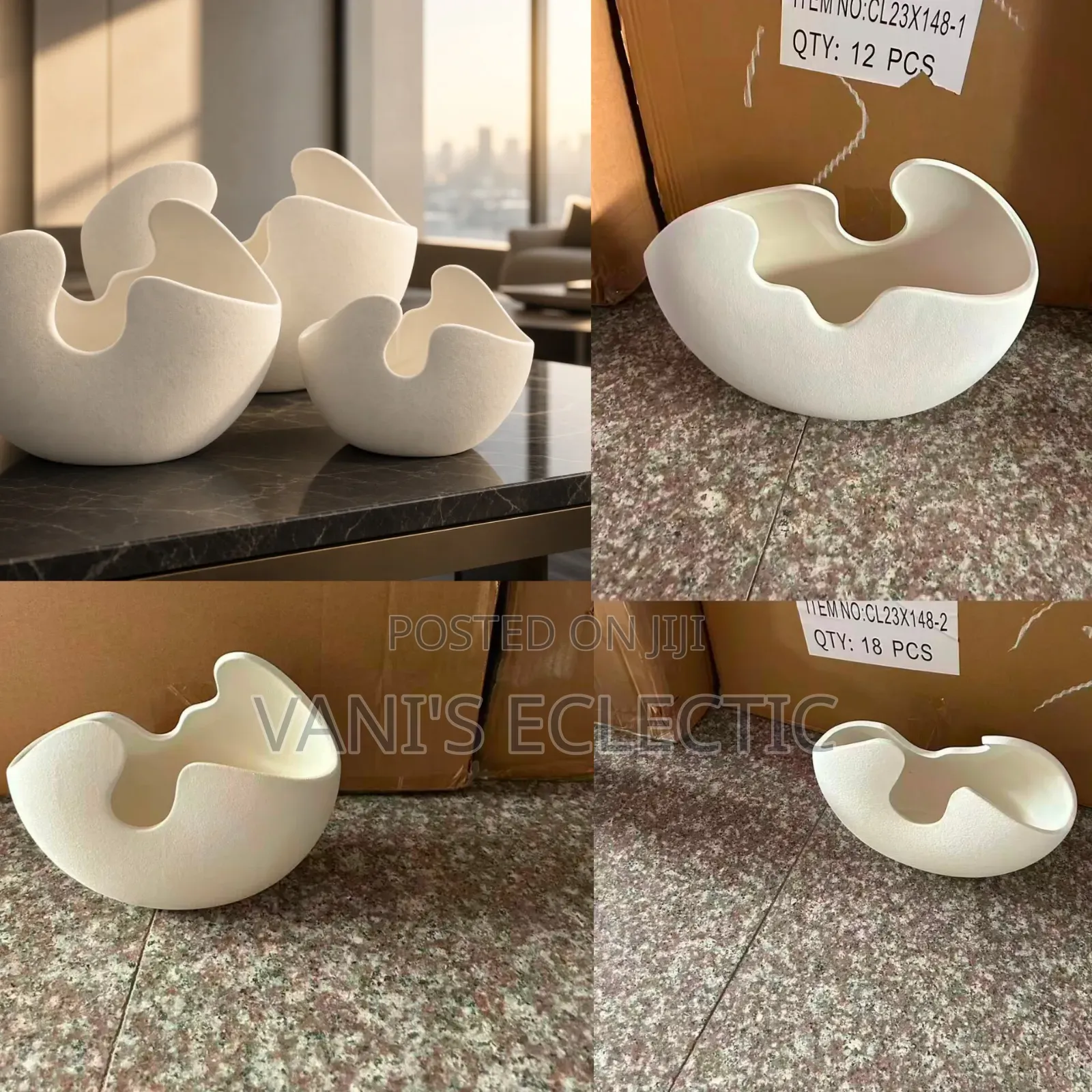 Premium Ceramic Tabletop Vases - Contemporary Decor