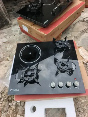 Original PHIIMA Built-in 3+1 Flips Up Gas Electric Cooker HOB 60CM.