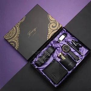 7 in 1 Men Gift Set With Wallet, Belt, Wrist Watch and More